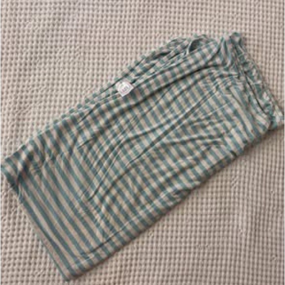 NWOT Lou Lou & Company Blue & White Stripe Newborn Bundle: Gown/Blanket/Hat/Mitt - Picture 6 of 6